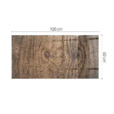 Obdĺžniková podložka pred krb Vzor borovicového dreva