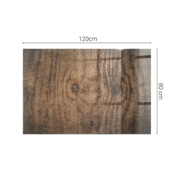 Obdĺžniková podložka pred krb Vzor borovicového dreva