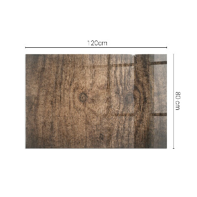 Obdĺžniková podložka pred krb Vzor borovicového dreva