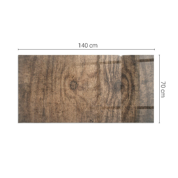 Obdĺžniková podložka pred krb Vzor borovicového dreva