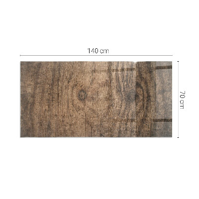 Obdĺžniková podložka pred krb Vzor borovicového dreva
