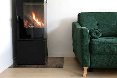 Obdĺžniková podložka pred krb Vzor borovicového dreva