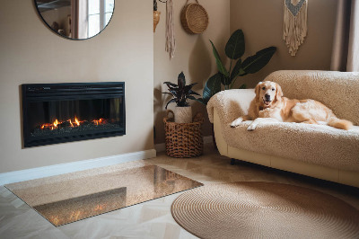 Obdĺžnikové sklo pod kachle Povaha kamennej štruktúry