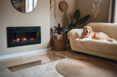 Obdĺžnikové sklo pod kachle Povaha kamennej štruktúry