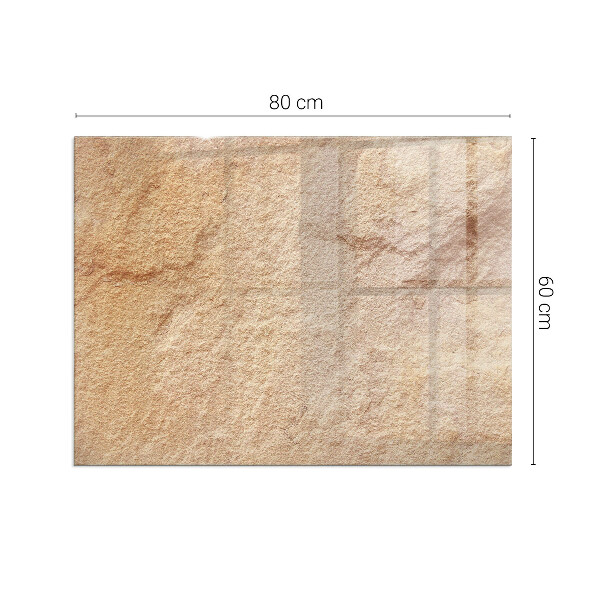 Obdĺžnikové sklo pod kachle Povaha kamennej štruktúry