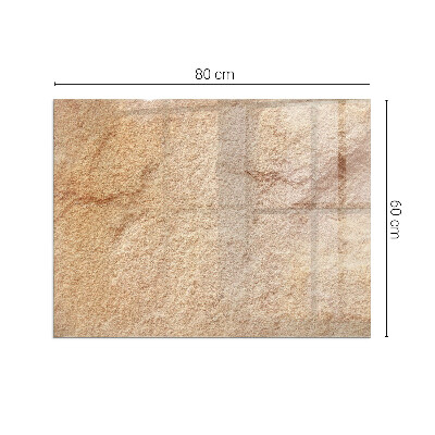 Obdĺžnikové sklo pod kachle Povaha kamennej štruktúry