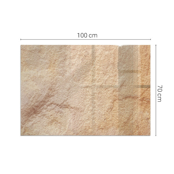 Obdĺžnikové sklo pod kachle Povaha kamennej štruktúry