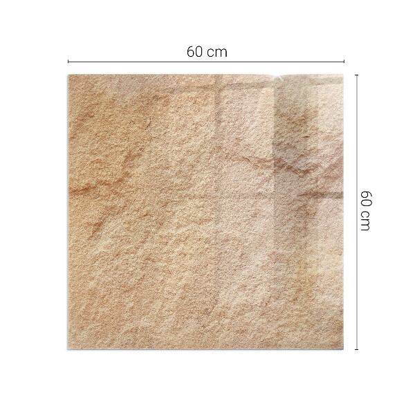 Obdĺžnikové sklo pod kachle Povaha kamennej štruktúry