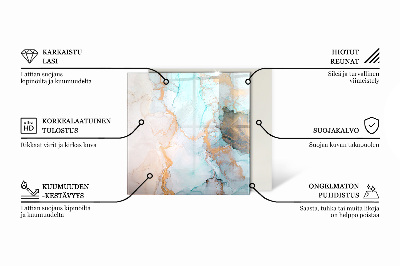 Obdĺžnikové sklo pod kachle Povaha kamennej štruktúry