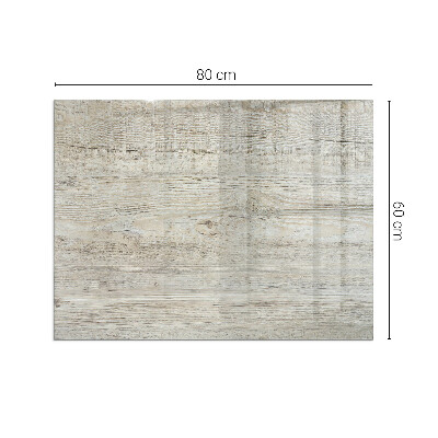 Obdĺžniková podložka pred krb Prirodzený vzor svetlého dreva