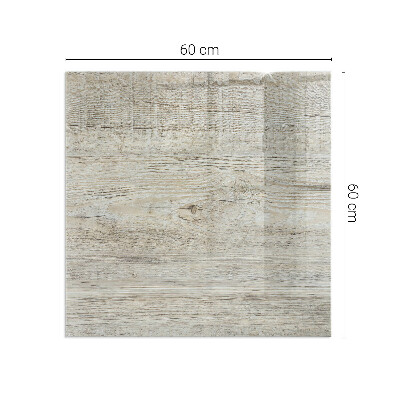 Obdĺžniková podložka pred krb Prirodzený vzor svetlého dreva