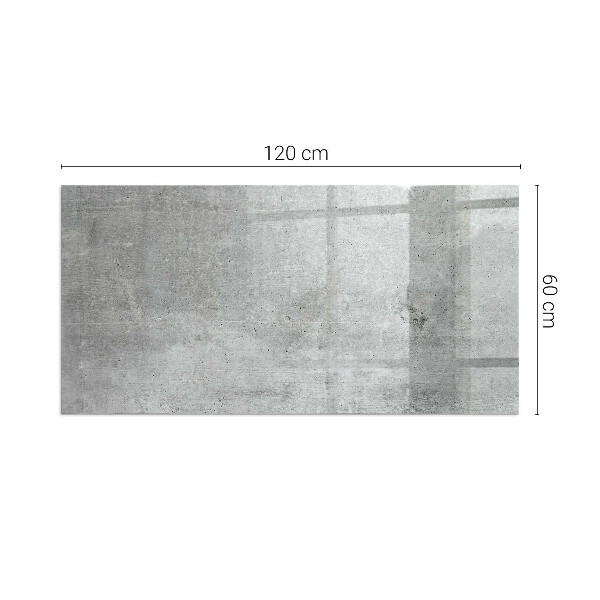 Obdĺžnikové sklo pod kachle Vzor surového betónu