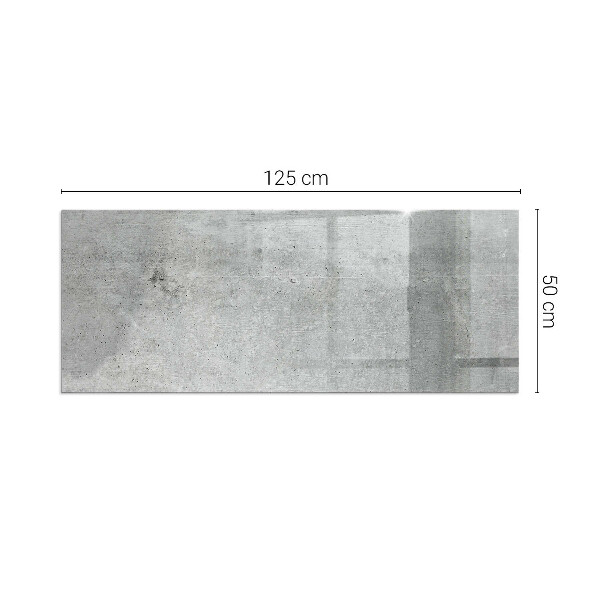 Obdĺžnikové sklo pod kachle Vzor surového betónu