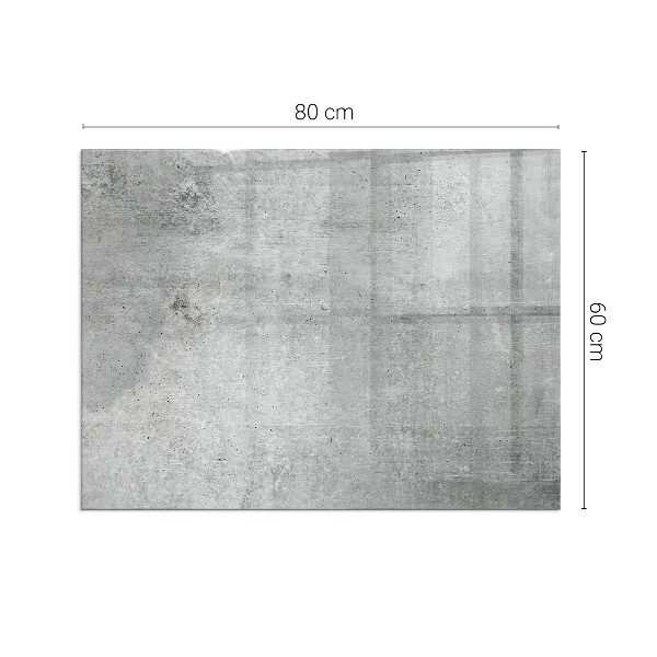 Obdĺžnikové sklo pod kachle Vzor surového betónu