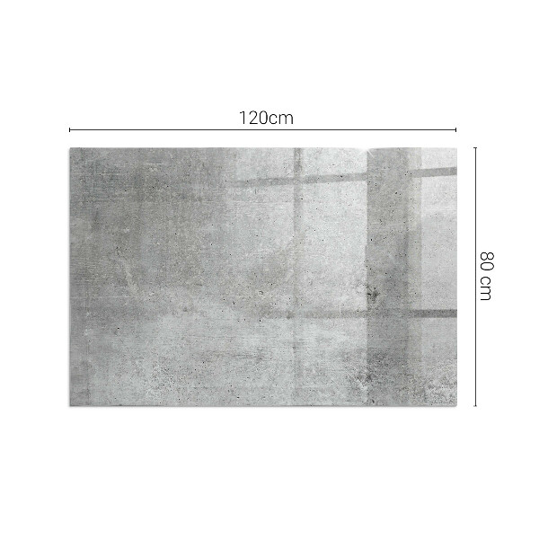 Obdĺžnikové sklo pod kachle Vzor surového betónu