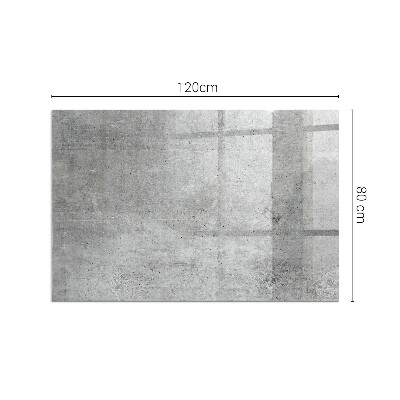 Obdĺžnikové sklo pod kachle Vzor surového betónu