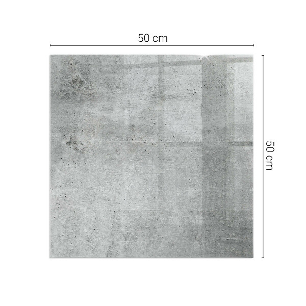 Obdĺžnikové sklo pod kachle Vzor surového betónu