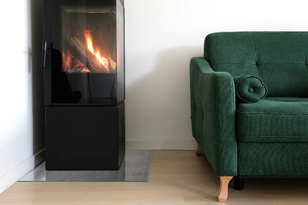 Obdĺžnikové sklo pod kachle Vzor surového betónu