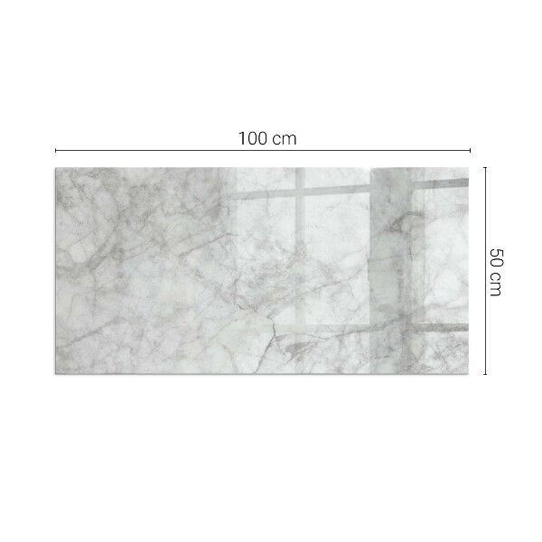 Obdĺžnikové sklo pod kachle Mramorová textúra v elegantnom štýle