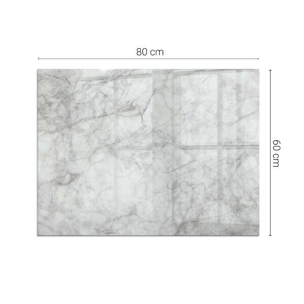Obdĺžnikové sklo pod kachle Mramorová textúra v elegantnom štýle
