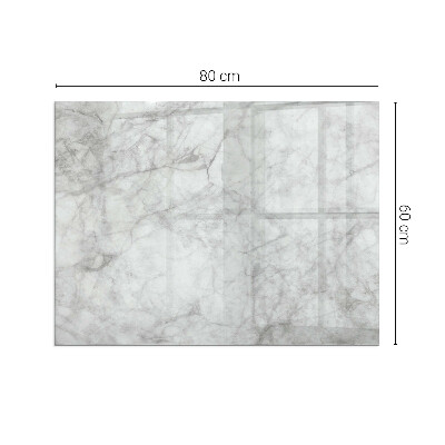 Obdĺžnikové sklo pod kachle Mramorová textúra v elegantnom štýle