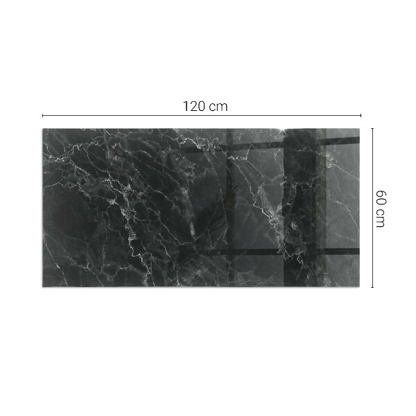 Obdĺžniková podložka pred krb Štýlový mramorový motív