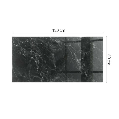 Obdĺžniková podložka pred krb Štýlový mramorový motív