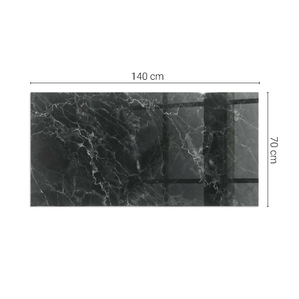 Obdĺžniková podložka pred krb Štýlový mramorový motív