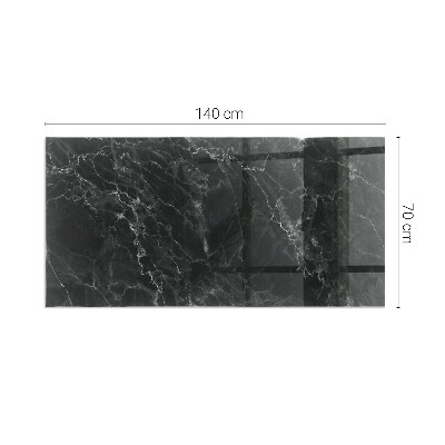 Obdĺžniková podložka pred krb Štýlový mramorový motív