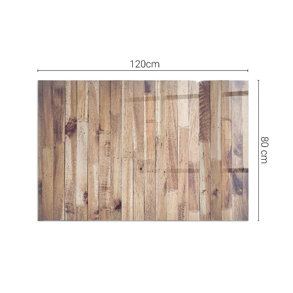 Obdĺžnikové sklo pod kachle Drevený vzor v geometrickom usporiadaní