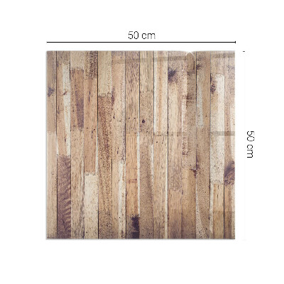 Obdĺžnikové sklo pod kachle Drevený vzor v geometrickom usporiadaní