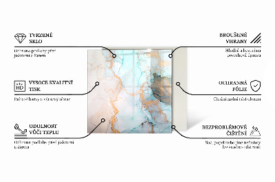 Obdĺžnikové sklo pod kachle Drevený vzor v geometrickom usporiadaní
