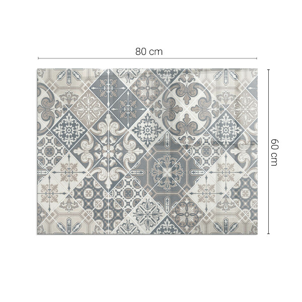 Obdĺžnikové sklo pod kachle Usporiadanie mozaikových dekorácií