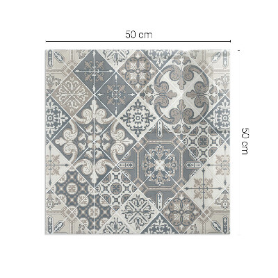 Obdĺžnikové sklo pod kachle Usporiadanie mozaikových dekorácií