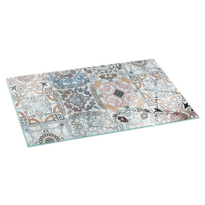 Obdĺžnikové sklo pod kachle Mozaikové vzory v dlaždiciach