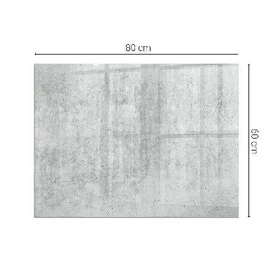 Obdĺžniková podložka pred krb Konštrukcia zo surového betónu