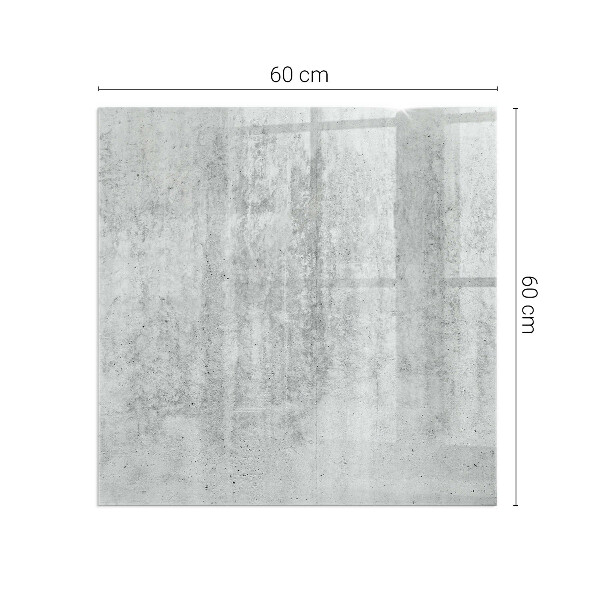 Obdĺžniková podložka pred krb Konštrukcia zo surového betónu