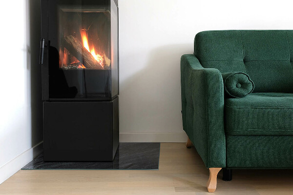 Obdĺžniková podložka pred krb Vzor skalnatej štruktúry