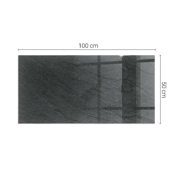 Obdĺžnikové sklo pod kachle Vzor kamennej štruktúry