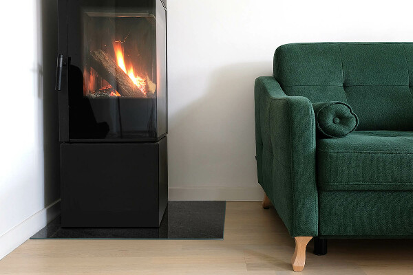 Obdĺžnikové sklo pod kachle Vzor kamennej štruktúry