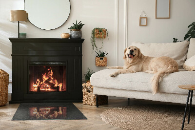 Obdĺžnikové sklo pod kachle Vzor kamennej štruktúry