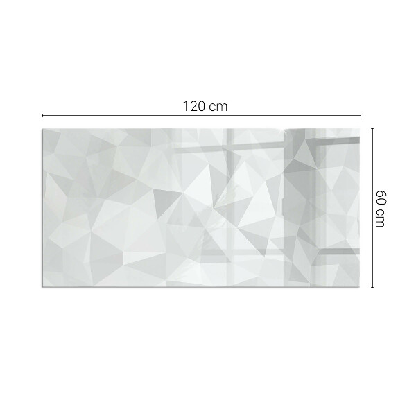 Obdĺžniková sklenená podložka pod krb Geometrická abstrakcia v tvaroch