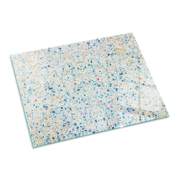 Obdĺžnikové sklo pod kachle Abstraktný textúrový motív