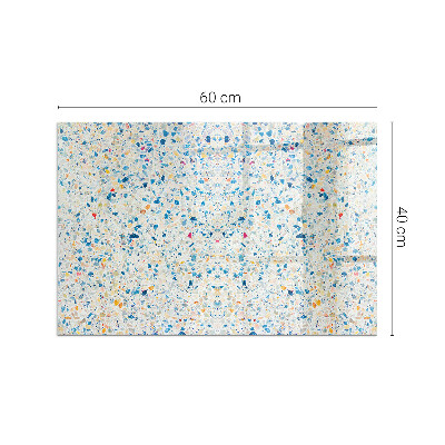 Obdĺžnikové sklo pod kachle Abstraktný textúrový motív