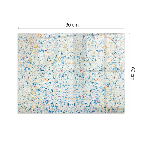 Obdĺžnikové sklo pod kachle Abstraktný textúrový motív