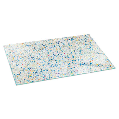 Obdĺžnikové sklo pod kachle Abstraktný textúrový motív