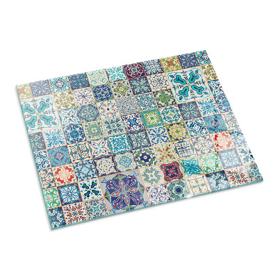 Obdĺžniková podložka pred krb Mozaikové dekoratívne vzory