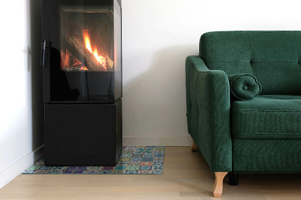 Obdĺžniková podložka pred krb Mozaikové dekoratívne vzory