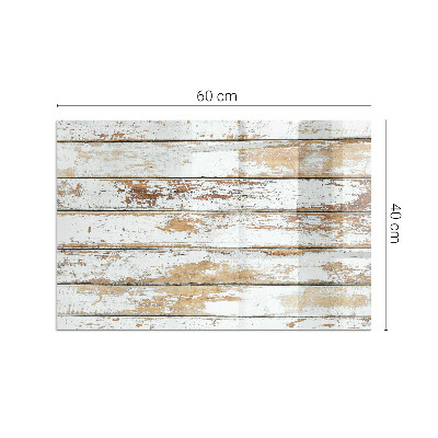 Obdĺžniková podložka pred krb Hrdzavá drevená doska