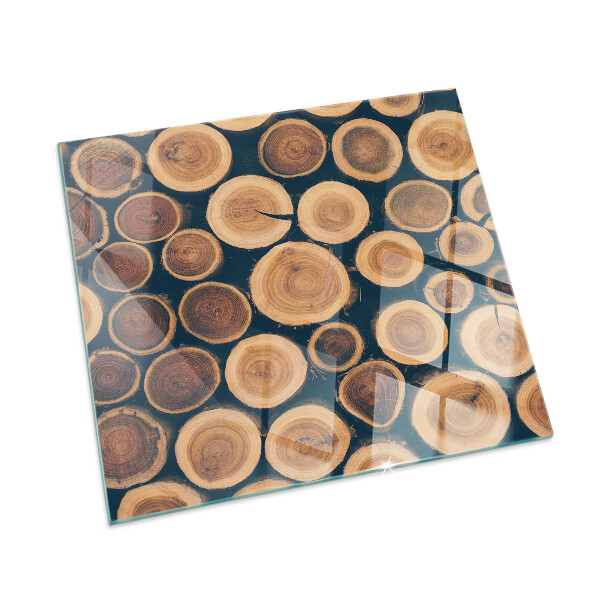 Obdĺžnikové sklo pod kachle Krabica s dreveným rámom